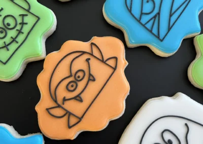 scary monster halloween cookies