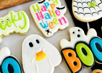 happy halloween custom cookies