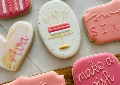sweet sixteen custom cookies