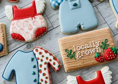 birth announcement cookies