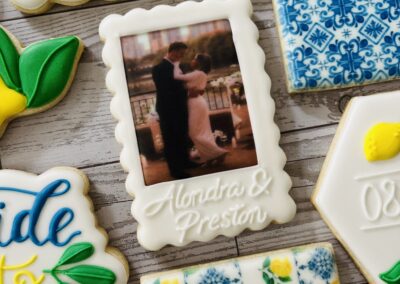 wedding photo cookies