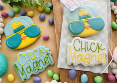 baby announcement custom cookies