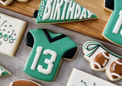 football tailgate cookies
