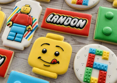 lego birthday cookies