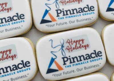 happy holidays company cookies