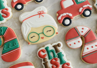 mr. and mrs. clause sugar cookies
